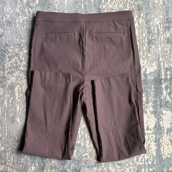 Violets & Roses Soft Stretch Pants | Size 12 | Mauve Taupe / Cocoa Plum - Picture 4 of 6
